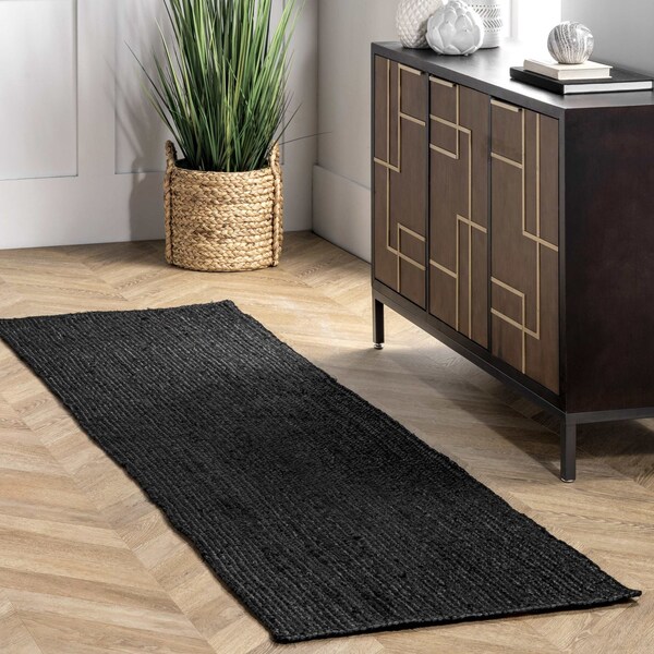 Nuloom Rigo Hand Woven Farmhouse Jute Area Rug 2ft 6in x 8ft TAJT03C-2608 - main